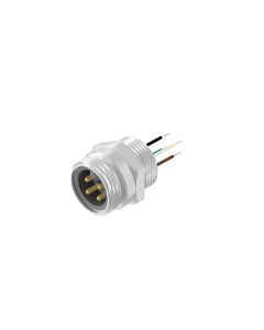 Sockets • Male connector axial • Front panel mounting • 7/8 • 4- pos. • Wire • AWG18 • Unshielded  PG13,5