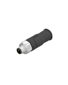 Male connector axial • M8x1 • Screw Termination • 3-pos. • Unshielded • Zinc die cast