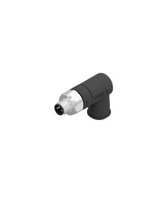 Male connector angled • M8x1 • Screw Termination • 3-pos. • Unshielded • Zinc die cast