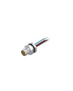 Stecker axial • Hinterwandmontage • M8x1 • 5-pol. • B-codiert • Litze • AWG24