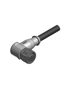 Female connector angled • single ended • M12x1 • 5- pos. • 5 m • 0,75 mm²