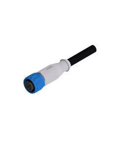 Female connector axial • single ended • M12x1 • 4- pos. • 2 m • 0,75 mm²