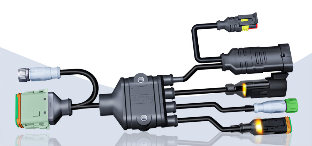 Verteilersystem für Steckverbinder in der Agrartechnik