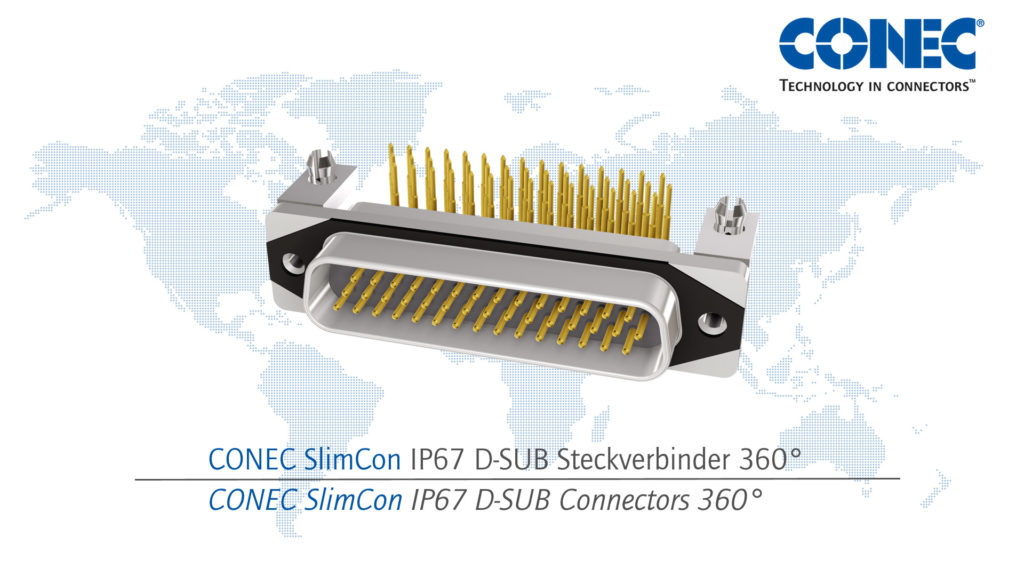 IP67 D-SUB CONEC SlimCon Connectors