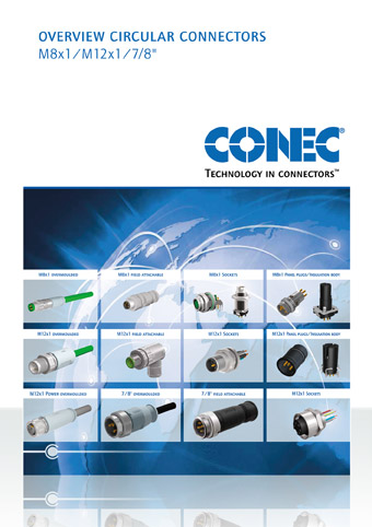 Overview Circular Connectors M8x1, M12x1, 7/8″