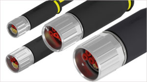 Hybrid connectors overmoulded