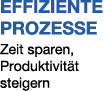 EFFIZIENTE PROZESSE Zeit sparen, Produktivit t steigern