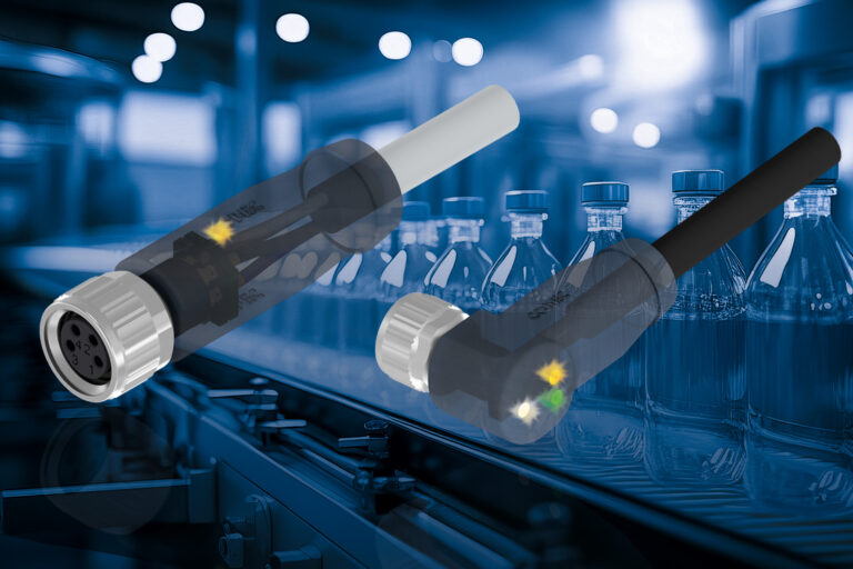 CONEC M8x1-Sensorsteckverbinder mit 2 und 3 LED´s